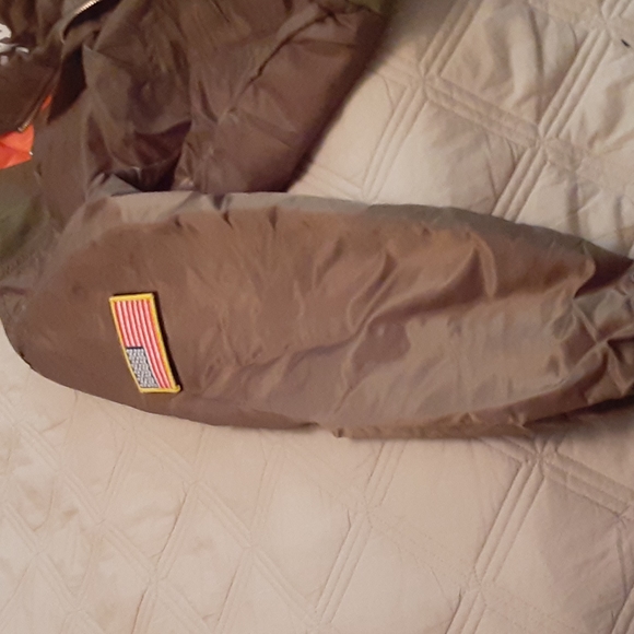 Aviator ACDC Nylon Jacket Olive Green Size Small - Picture 4 of 4